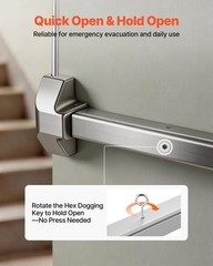 VEVOR Push Bar Panic Exit Device Panic Bar for Exit Doors 28″ Vertical Top Rod