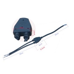 IP67 Outdoor Waterproof Male Female Cable Plug Parallel Connector Cable Splitter