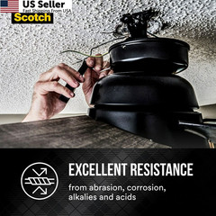 Scotch Vinyl 700 Electrical Tape 5 Rolls Black 3/4-in x 66-ft Commercial FROM US