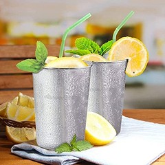 4Pack 6oz Small Stainless Steel Cups, BPA Free Healthy Pint Drinking Cups Metal