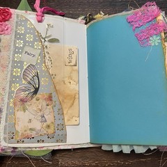 Fairy Junk Journal Silver Pink Boho Woodland Grungy Softcover 3 Signatures