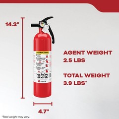 (2 Pack) Kidde Basic Residential Home Fire Extinguisher 1A10BC