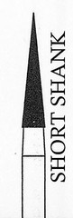 CROSSTECH Dental Diamond Short-Shank NEEDLES-858/016C MB7LCCoarse 5Burs