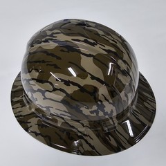 full brim hard hat custom hydro dipped IN MOSSY OAK BOTTOMLAND CAMO OLD SCHOOL