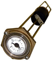 Rochester 8280 Series “Marine” Flat Dial Vertical Fuel or Water Level Gauge 11″