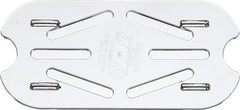 6-Pack 1/9 Size Clear Polycarbonate Food Pan Drain Shelf Tray for Kitchen