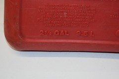 Vintage Pre Ban Rubbermaid Gott 2.5 Gallon Vented SpoutGas Fuel Can 1226 USA