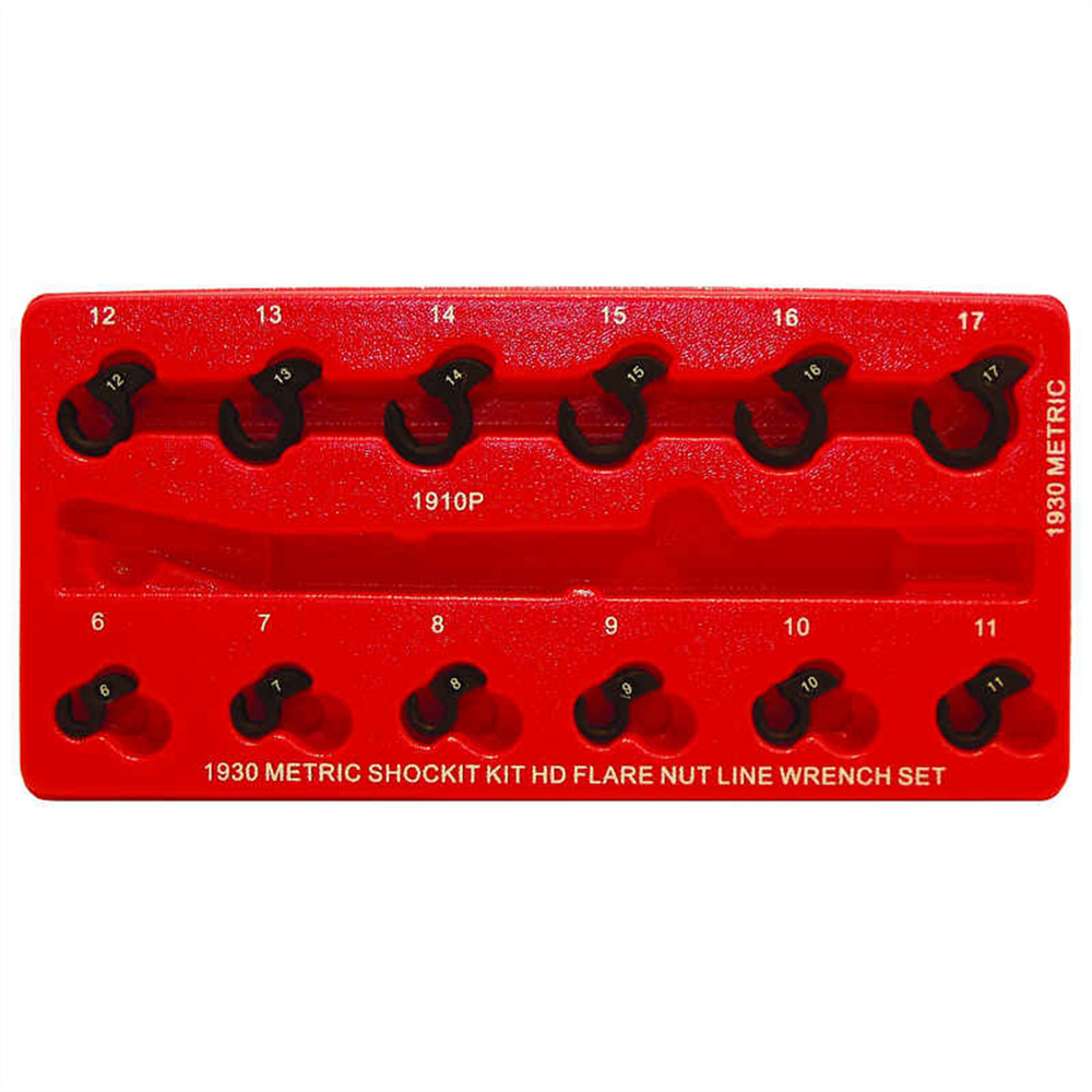 LT1930 Milton Industries LTI Tool By MIlton 12 Piece Metric SHOCKIT Crows Foot