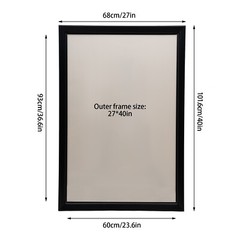 24″x33″/24″X36″, 27″ x 40″ LED Backlit Movie Poster Art Picture Frame Light Box
