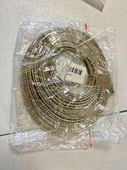 Flat Tinned Copper Metal Braided Sleeving Wire, 1/4 ” Diameter 50′