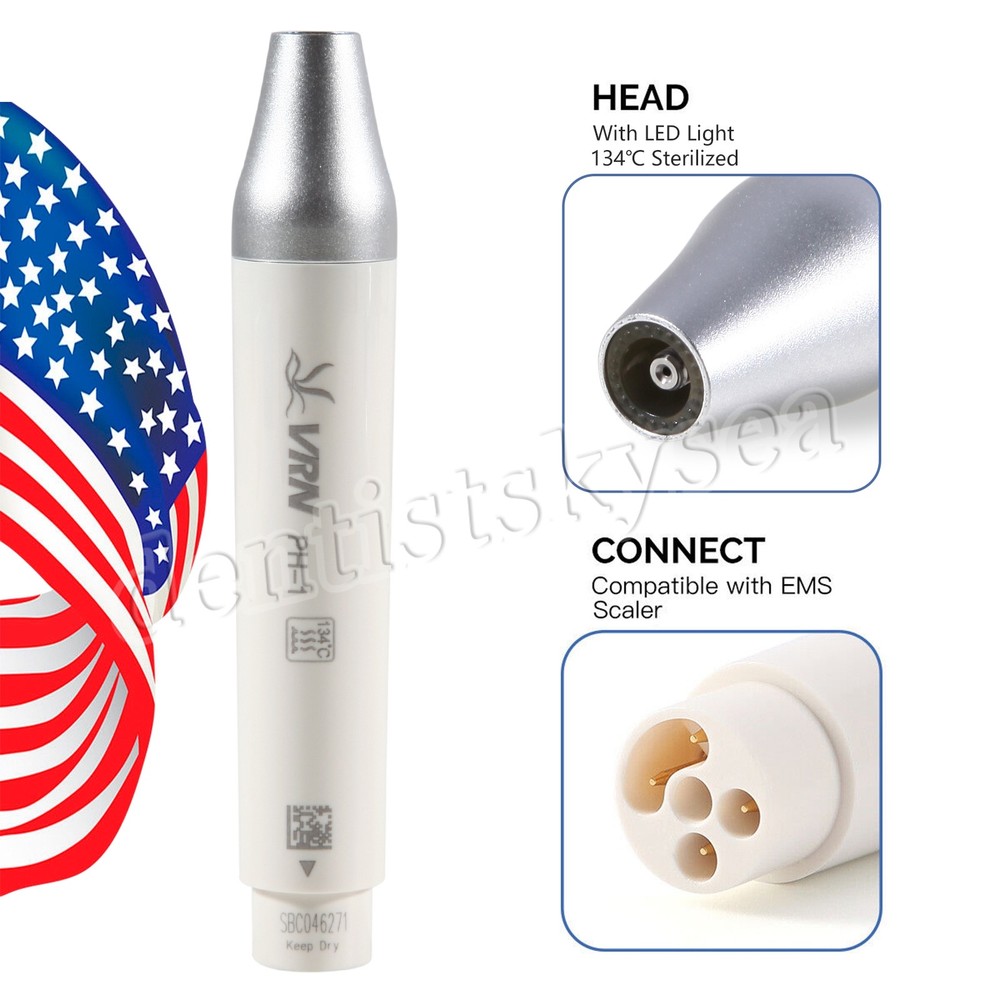 Dental Ultrasonic LED Scaler Handpiece / Scaling Perio TIPS Fit EMS Refine