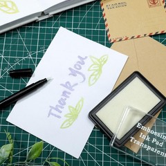 LemonSecret 4 Pcs Emboss It Kit Included 2 Clear Embossing Ink classic color