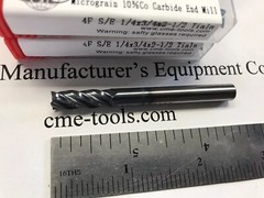10pcs 1/4″ solid Carbide End Mills Tialn Coated 4 Flt center-cutting 1006-TN-14