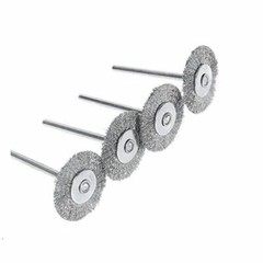 50pc Stainless Steel Wire Brush Fit Dremel Rotary Tool Die Grinder Removal Wheel