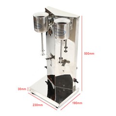 Electric Milk Shaker Blender – Stainless Steel Dual Head Mixer for Smoothies