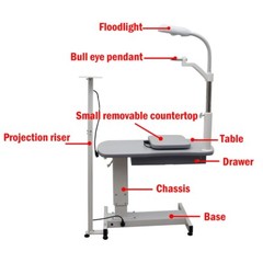 Automatic Optical Optometry Ophthalmic Eyeglass Test Stand Combined Table 110V