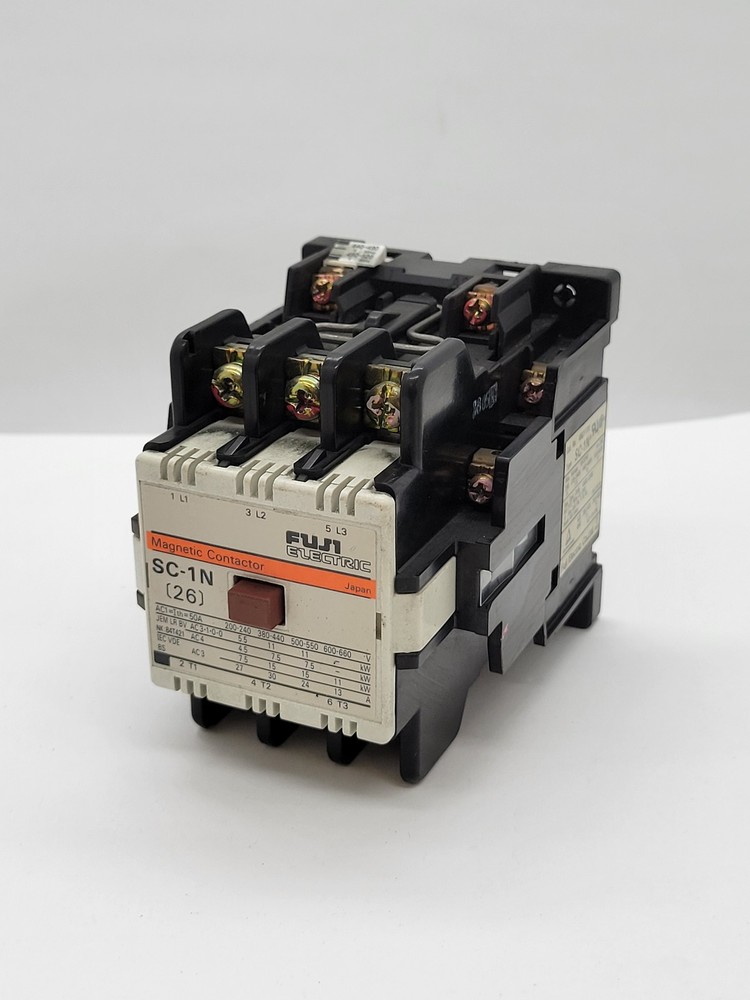 Fuji Electric 4NC0T0 Magnetic Contactor 26A 3P 550/600V 10HP SC-1N 480/520V Coil
