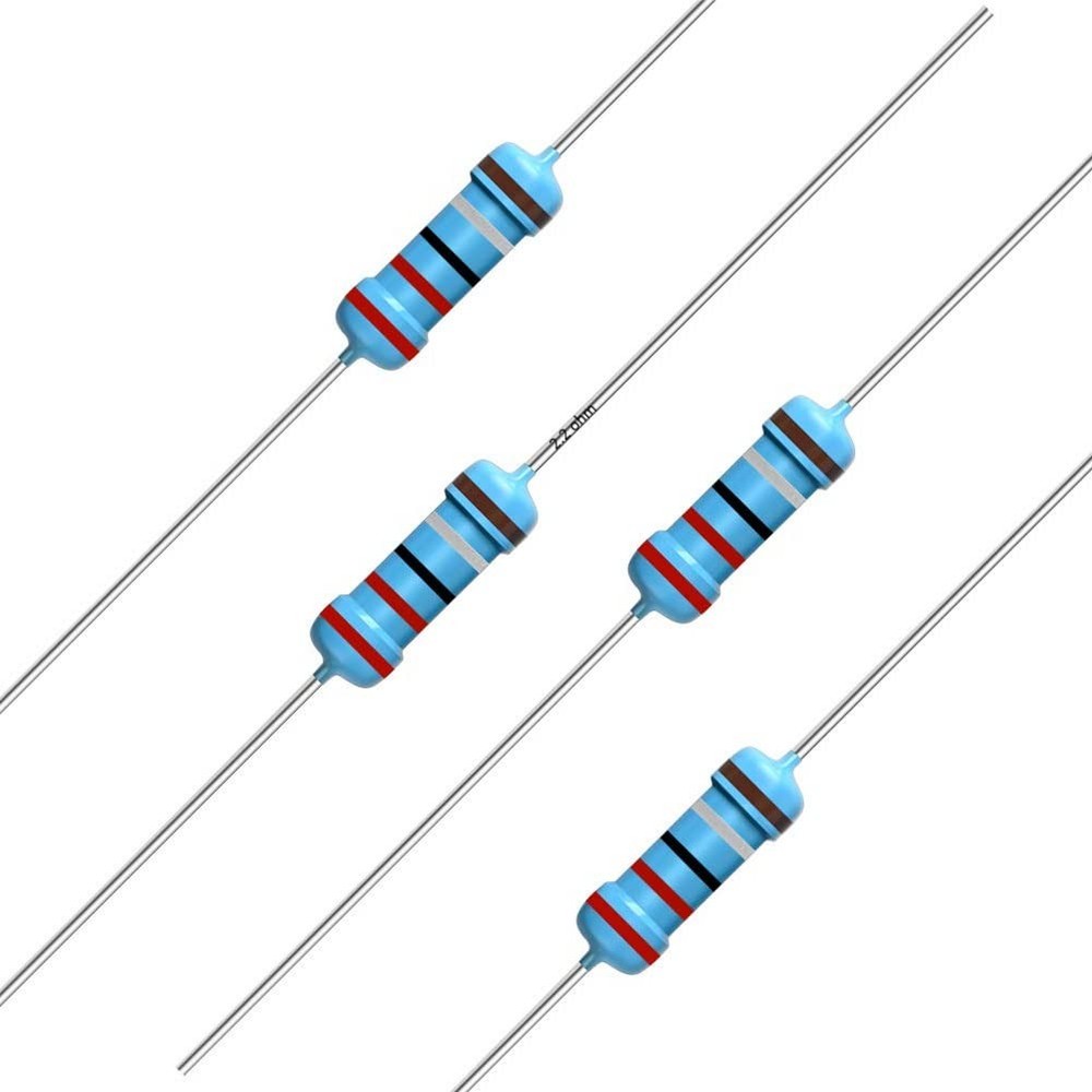 100pcs 2.2 ohm Resistor 1/2w (0.5Watt) ±1% Tolerance Metal…