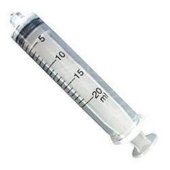 5 PACK – 20CC GLOBAL SYRINGES ONLY WITH LUER LOCK 20ML STERILE without Needle