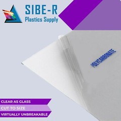 POLYCARBONATE LEXAN CLEAR PLASTIC SHEET 1/2″ X 24″ X 48″ VACUUM FORMING ^