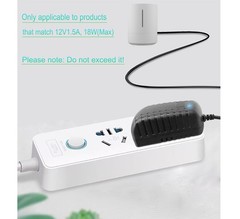 12V 1.5A Power Supply 18W AC Adapter 100-240V AC to DC Converter 12 Volt 1.5 Amp