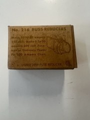 NEW Old Stock COOPER BUSSMANN NO. 216 BUSS REDUCER 100-60A 250V 100A-30A 600V