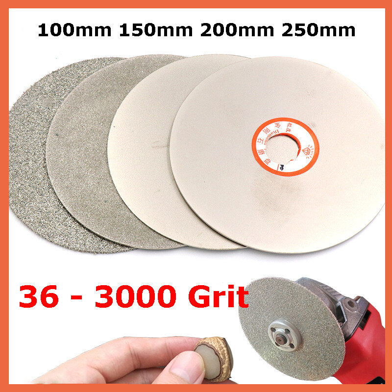 100 150mm 200mm 250mm Diamond Flat Lap Wheel Grinding Grinder Disc 36-3000 Grit