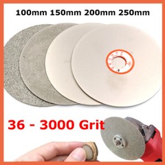 100 150mm 200mm 250mm Diamond Flat Lap Wheel Grinding Grinder Disc 36-3000 Grit