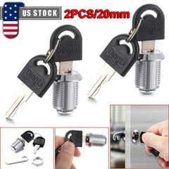 2/4/10X 20mm Cam Lock Door Cabinet LetterBox Mailbox Drawer Locker Universal Key