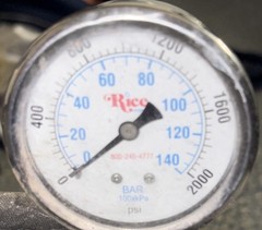 Rice Hydro MTP-15-3GT Hydrostatic Test Pump, 1500 PSI, RDEQ.