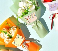 Happy Birthday Gift Tags Name Stickers 1.5 x 2 2×1.5 Inch, Rectangle