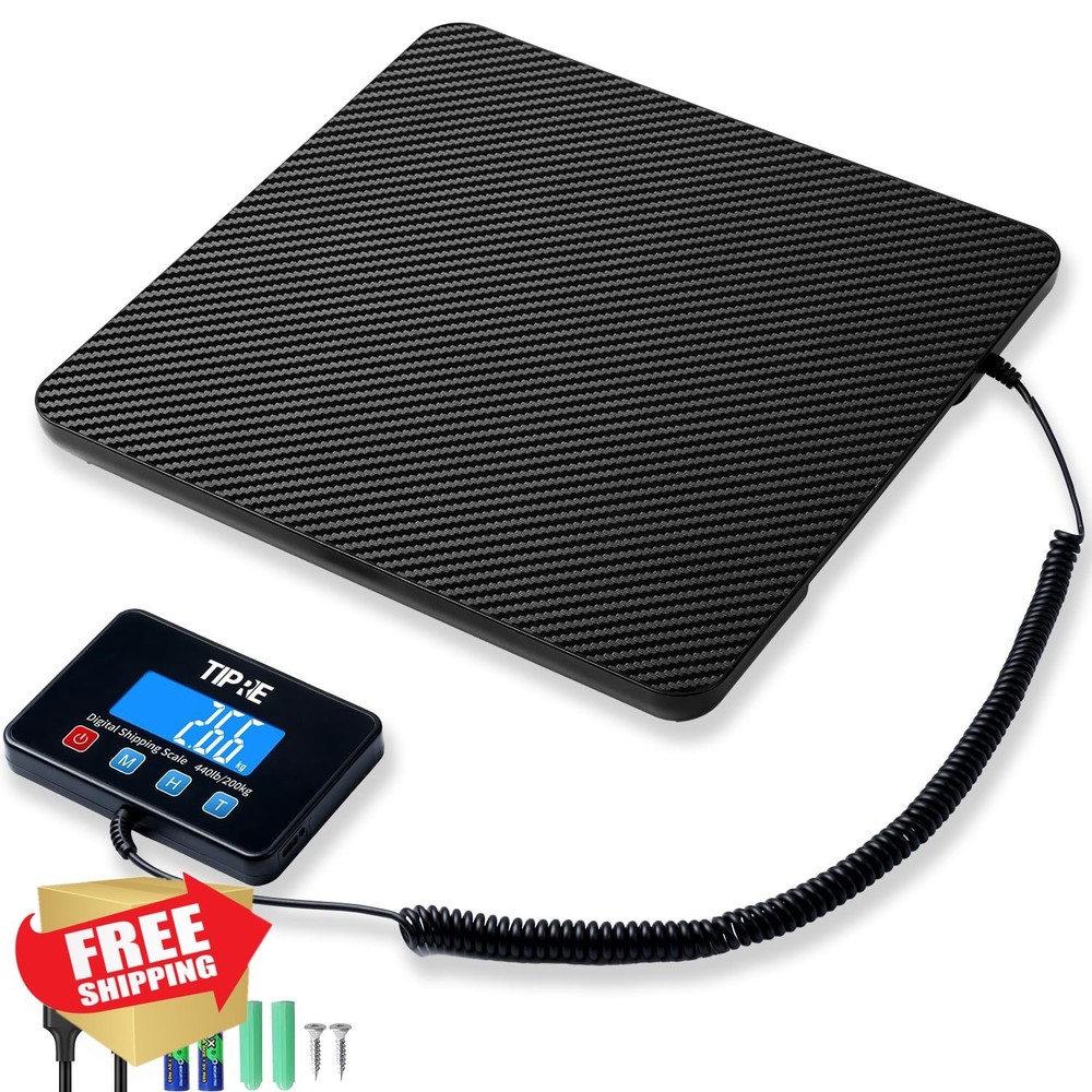 TIPRE Digital Postal Scale 440lb/0.5oz Commercial Shipping Scale