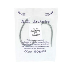 Dental Orthodontic 180mm Niti Open Coil Spring Arch Wires Alloy Dia.08/10/12/14