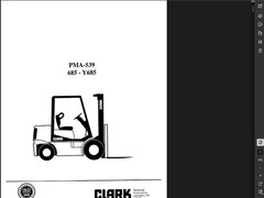 CLARK C500 Y70 FORKLIFT OPERATORS SERVICE REPAIR SHOP MANUAL PDF USB