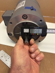 LEESON K460 Brake Motor, 0.75 HP, 3 Ph, 230/460 V, 1800 RPM, 5K49PN4565