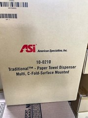 ASI Commercial Paper Towel Dispenser CASE OF 6 Stainless Steel 10-0210 NEW!