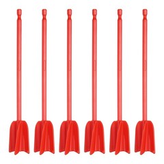 6Pcs 8.7″ ABS Plastic Silicone Resin Mixer Paddle Red