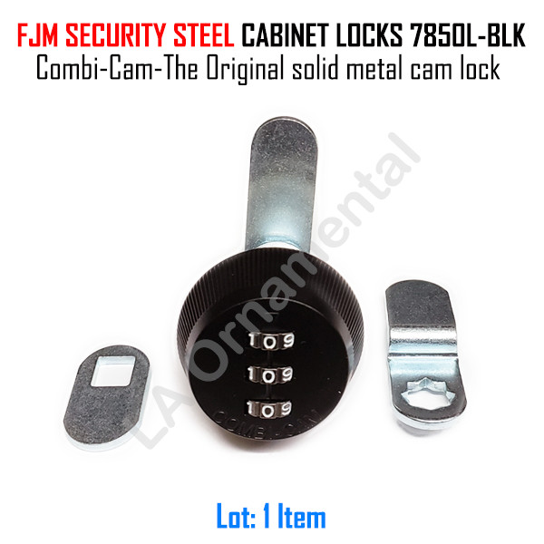 Lock FJM Security 7850 L Padlock Cabinet Blk Combi Cam Original solid metal Cam
