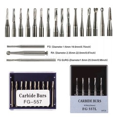 Dental Round Carbide Burs FG 2 4 330 Surgical Burs FG SURG 557 702 High Speed