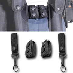 6Pcs Nylon Duty Belt Keepers for Duty Belt, Tactical Belt Loop Clip Molle Key Ho