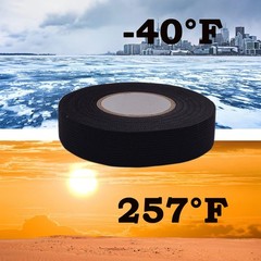 Electric Insulation Tape Fabric, 3/4In x 50ft Automotive Cloth, Black