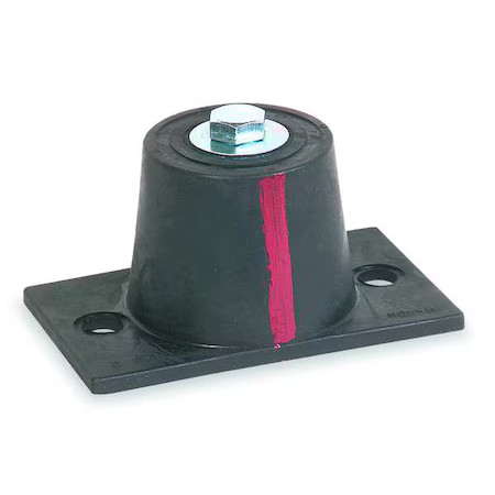 Zoro Select 4C961 Floor Mount Vibration Isolator, Neoprene, 4C961