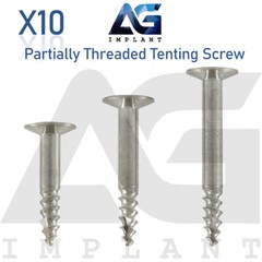 10 Titanium Part Threaded Tenting Screw Guided Regeneration GBR Membrane