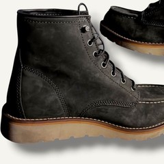 Women’s 8M Carhartt 6″ Soft Moc Toe Wedge Boot, Dark Grey Leather Safety Boots