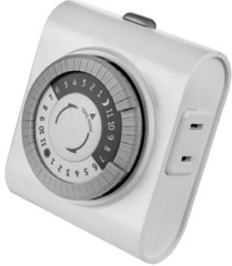 GE UltraPro Indoor Mechanical Timer – 24hr – 2-Polarized Outlets – White – NEW!