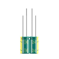 10-Pack 63V 47uF Quality Low ESR Electrolytic Capacitors 6x12mm 0.24×0.47in,…