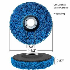 3PCS Poly Strip Clean Disc 4-1/2″ x7/8″ Easy Paint Stripping Rust Removal Wheels