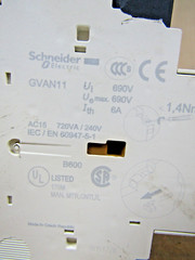 🔥SCHNEIDER TELEMECANIQUE 4-6.3A MOTOR CONTROLLER DISCONNECT 5 HP GV2ME10 GVAN11