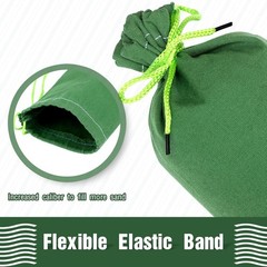 8 Pcs Long Canvas Sandbags for Flooding Sand Tube Bags Flood Protectio…