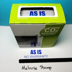 As Is No Warranty Rubber Stamp Blue Ink Self Inking Ideal 4913